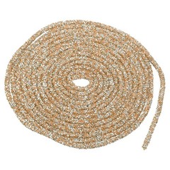 5 Yard 7mm Glitter Sequins Rope Sequins Rhinestone Cord Champagne