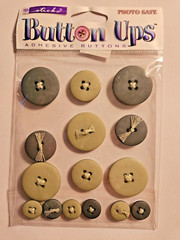 Large Lot of «Button Ups» Photo safe Adhesive Buttons by Stickopotamus 11 pkgs