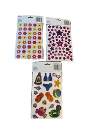 Keepsake Stickers Flowers Stars Summer Lot Of 3 Packs New Sealed Scrapbook