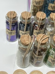ART-C Momenta Mixed Media Wire Beads Glitter Fibers Leather 48 Vials 24 Spools