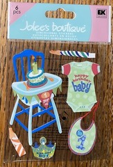 RARE Jolees Happy Birthday Baby Boy I’m 1 Year Old 1st First High Chair Cake 3D