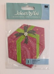 VERY RARE Jolee’s Large Red Present Christmas Gift Scrapbooking Embellishment