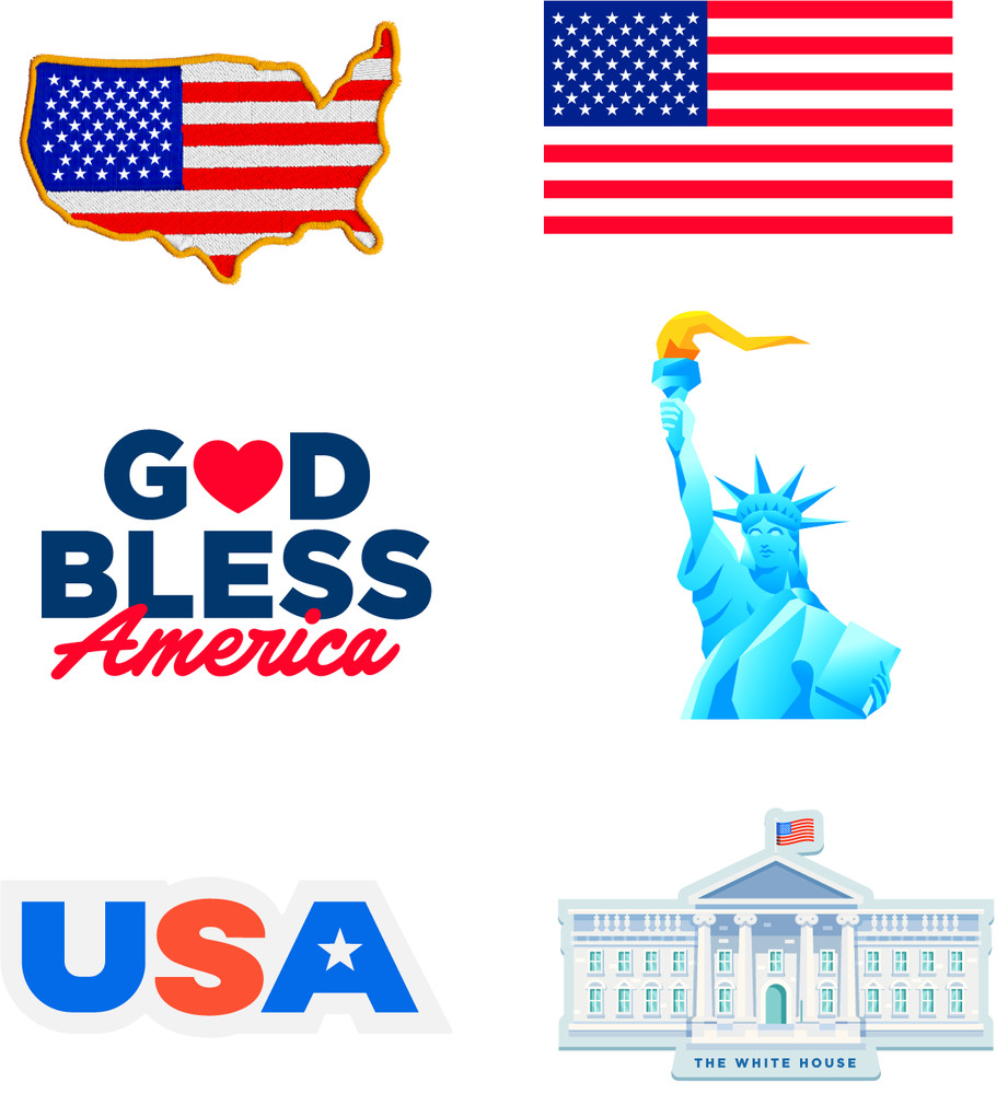 America Sticker Pack/USA/250th Anniversary/Fourth of July/Patriotic/Flag