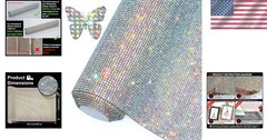 Crystal AB Rhinestone Sticker – 81000 Glitter Gems, 15.8″x39.4″ DIY Auto Craft