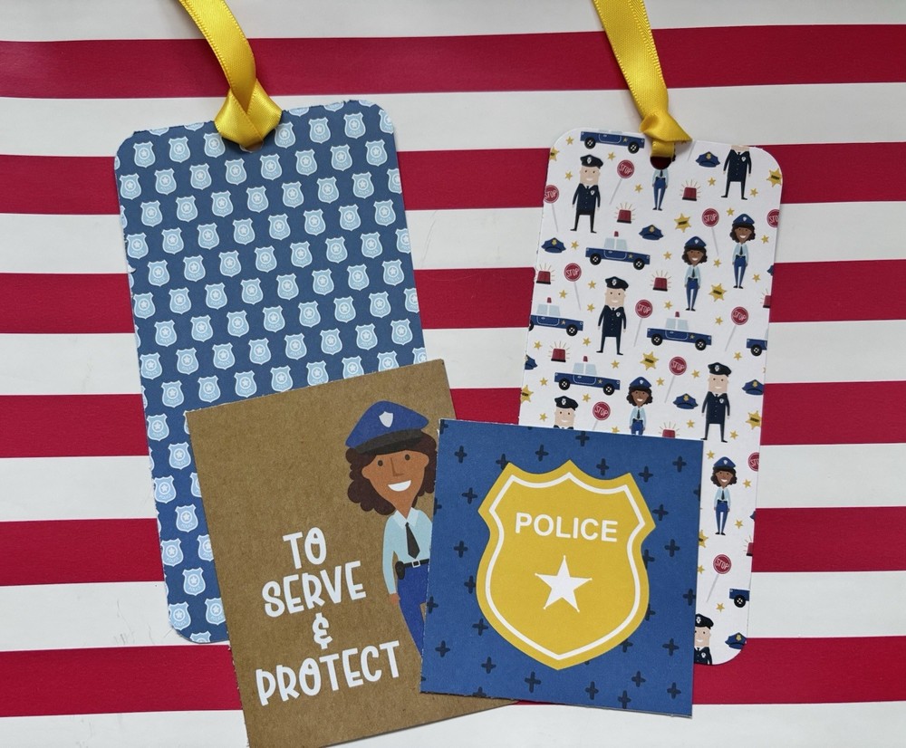 Scrapbooking, Junk, Journaling, Police Person Tags Ephemera