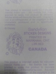 Vintage Sandylion Photo Scrapbook Stickers Mickey Mouse Minnie Beach Springtime