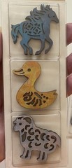 4 Packs Crafters Square Laser Cut Decor Shapes Assorted 6pcs Each Packet New