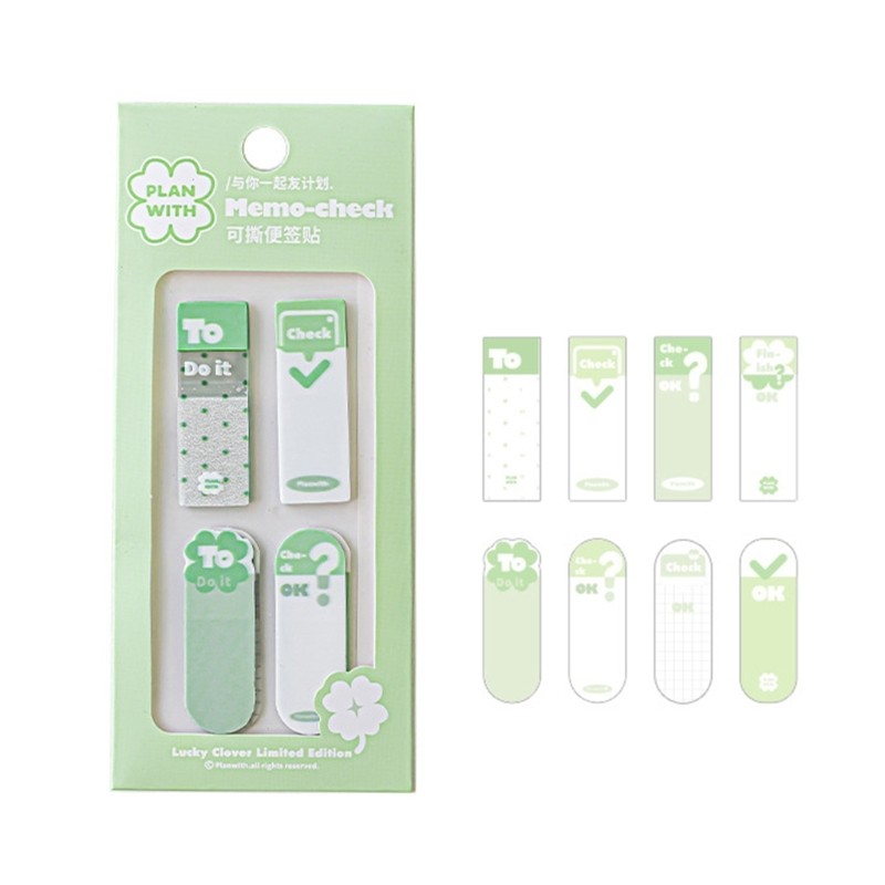 120 Sheets Writable Label Page Marker Bookmarks Clear PET Adhesive Notes Pad