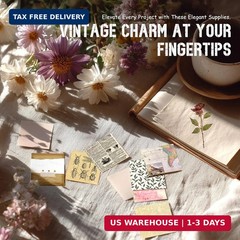 450 PCS Vintage Scrapbook Supplies Junk Journal Supplies, Scrapbook Supplies