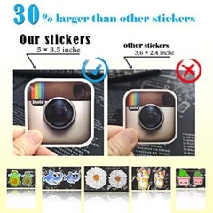 300 PCS Stickers Pack, Colorful Waterproof Stickers