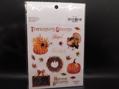 Creative life fall craft Thanksgiving Greetings stickers 36pc