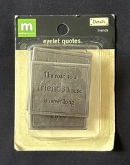 Making Memories Metal Eyelet Quotes Charms Scrapbooking Craft Lot Of 3 Packs NEW