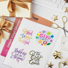 Premium Printable Vinyl Sticker Paper – Glossy White 8.5 X 11 Inch