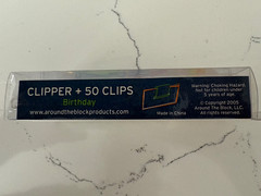 Around The Block Birthday Clipper + 50 Clips Reusable Scrapbooking Crafts Gifts