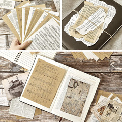114 Pieces 2 Sets Junk Journal Pages Vintage Ephemera Pack Craft Paper Junk Jour