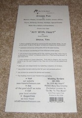 Tie Me To The Moon ~ Be Still My Heart Wedding Border Sticker Sheet