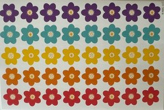 RAINBOW FLOWER Kid Squad Stickers(40pc)AGC…Garden…Blooming…Colorful…Card Making…
