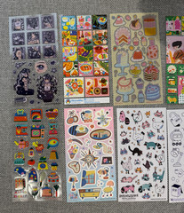 Lot of 10 Stickii Club Sticker Sheets – Cute / Pop Theme