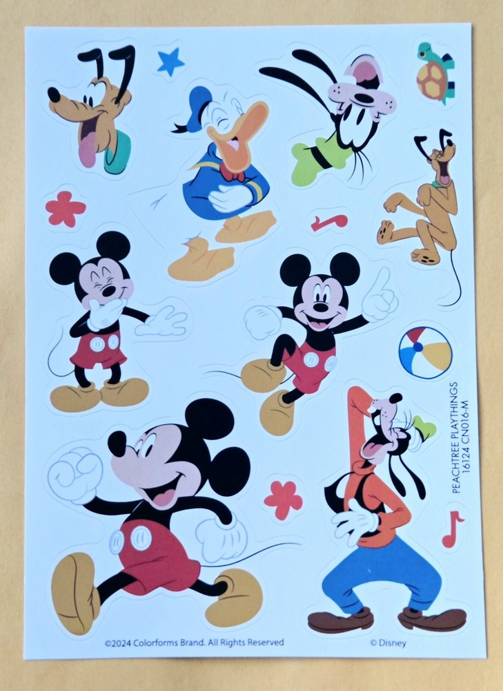 Mickey Mouse Sticker Sheet