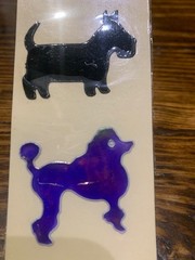 Vintage 80’s 90’s Davis Liquid Crystal Oilies – POODLE – sealed Mystiks Sticker