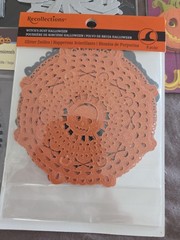Vintage Recollections Halloween Sticker Lot 5pk Felt Rhinestone 3D Pop Up Craft