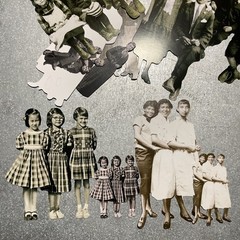 Tim Holtz Paper Dolls, Die Cut Vintage Photographic Images with plastic case