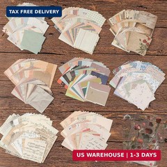 517 Pcs Vintage Scrapbook Paper,Scrapbook Supplies Stickers,Journaling Supplies