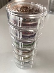MAKING MEMORIES Stack/7 Eyelets Yellow, Lt. Blue, Green, Purple, Pink Orange