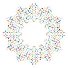 20 Sheets Colorful Waterproof Label Stickers Round Self Adhesive