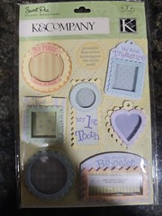 Lot Of 4 K & Co Sweet Pea Baby Boy Scrapbooking Stickers Baseball, My First