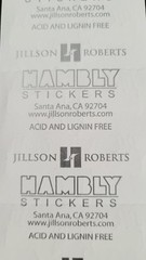 JILLSON & ROBERTS HAMBLY STICKERS PRISMATIC GLITTER MULTICOLOR MINI UNICORNS