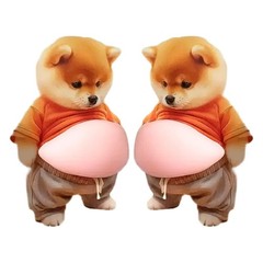 Shiba Inu 3D Squishy Puffy Sticker Kawaii Dog Silicone Decal Japan Cute 5Pcs Set