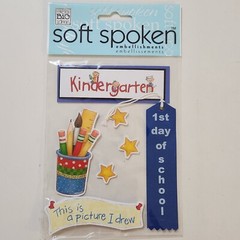 NEW Scrapbook SCHOOL Themed Stickers Charms Words Tags Shaker Box Rub-ons -G