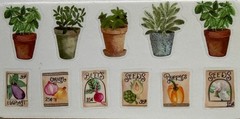 HERBS & VEGETABLE Mylar￼Stickers(11pc)Seed-Packet•Plants •Garden•Card Making•
