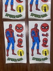 Rare Vintage Spider Man Marvel Comics Super Hero Puffy Stickers Lot Prism DC New