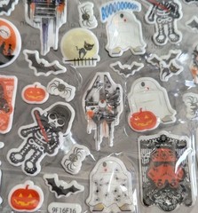 Star Wars Halloween Puffy Stickers Disney 8×10 Sheet Ghost R2-D2 Vader Pumpkin