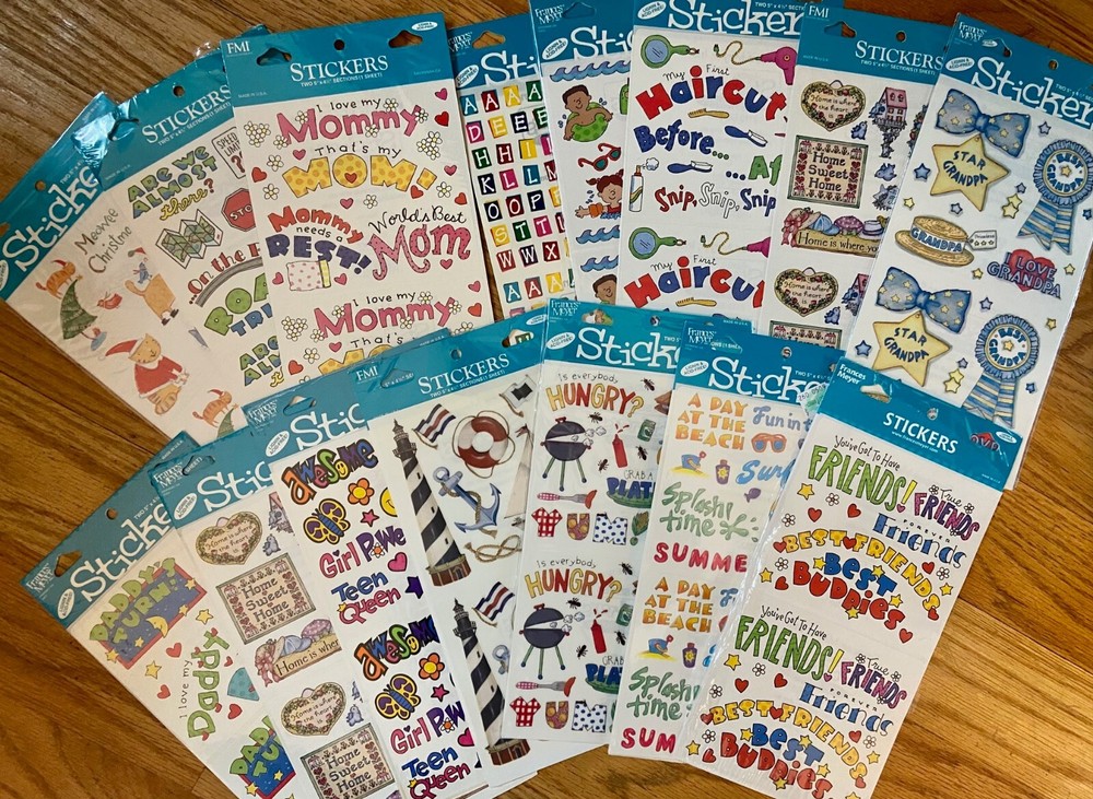 *REDUCED Prices Vintage Frances Meyer Stickers YOU CHOOSE! 5×4′ Mods & Packs!