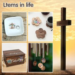 24 Sheets Vintage Christian Rub On Transfers for Crafts, Bible Verse Stickers fo