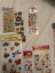 Vintage Scrapbooking Sticker Lot Dimensional Sticker Brad Die Cuts Embellishment