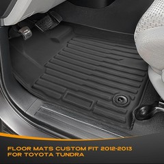 Floor Mats for Toyota Tundra: 2012 2013 CrewMax Cab & Double Cab,for Toyota T…