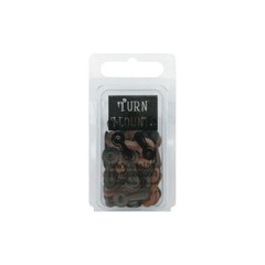 Creative Impressions PAINTED METAL TURN MOUNTS – Black/Brown – 50/Pkg