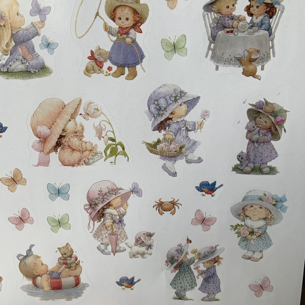 NOS Current Morehead Cute Kids spring Stickers 35 scrapbook Springtime acid free