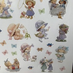 NOS Current Morehead Cute Kids spring Stickers 35 scrapbook Springtime acid free