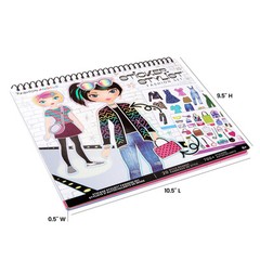 Sticker Stylist Designer Kit for Girls – Kids Sticker By Number Book For Girl…