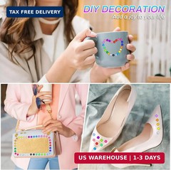 2800 Pcs Self Adhesive gems Stickers for Crafts,20 Colors Rhinestones for Bedazz