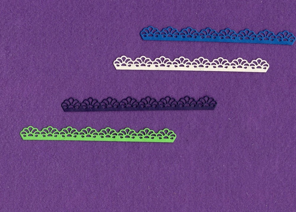 BORDER CROCHET edging trim die cuts scrapbook cards