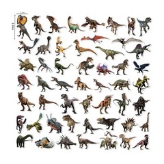 100 Pcs Jurassic Dinosaur Stickers Waterproof Vinyl Dino Stickers for Laptop