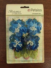 Lot 3 Petaloo Flora Botanica Sugared Blooms Collection 2″ Flowers #33