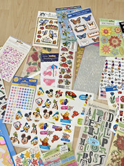 Lot of Stickers 28 New Packs and Random Loose Special Moments Foamies Scrapbook