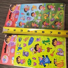 Vtg Sandylion 2 packs – Nick Jr DORA THE EXPLORER Cartoon Stickers 4 Sheets